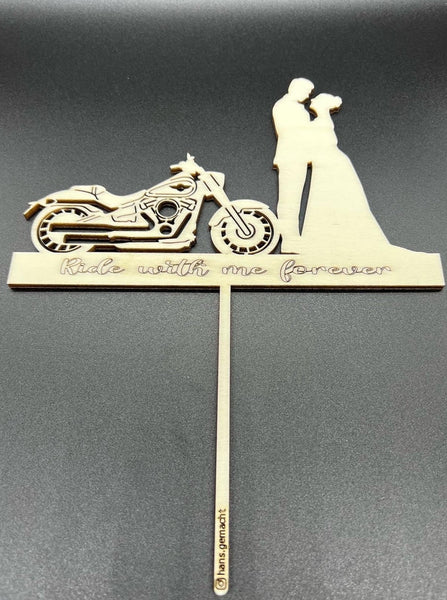 Ride with me forever Caketopper