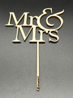 MR & MRS Caketopper