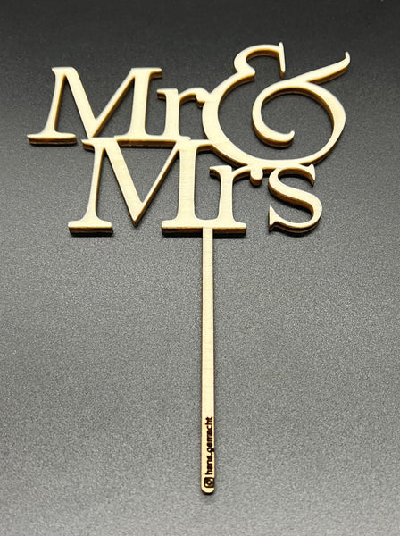 MR & MRS Caketopper